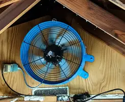 attic fan services with installed attic ventilation fan system in Dover, DE